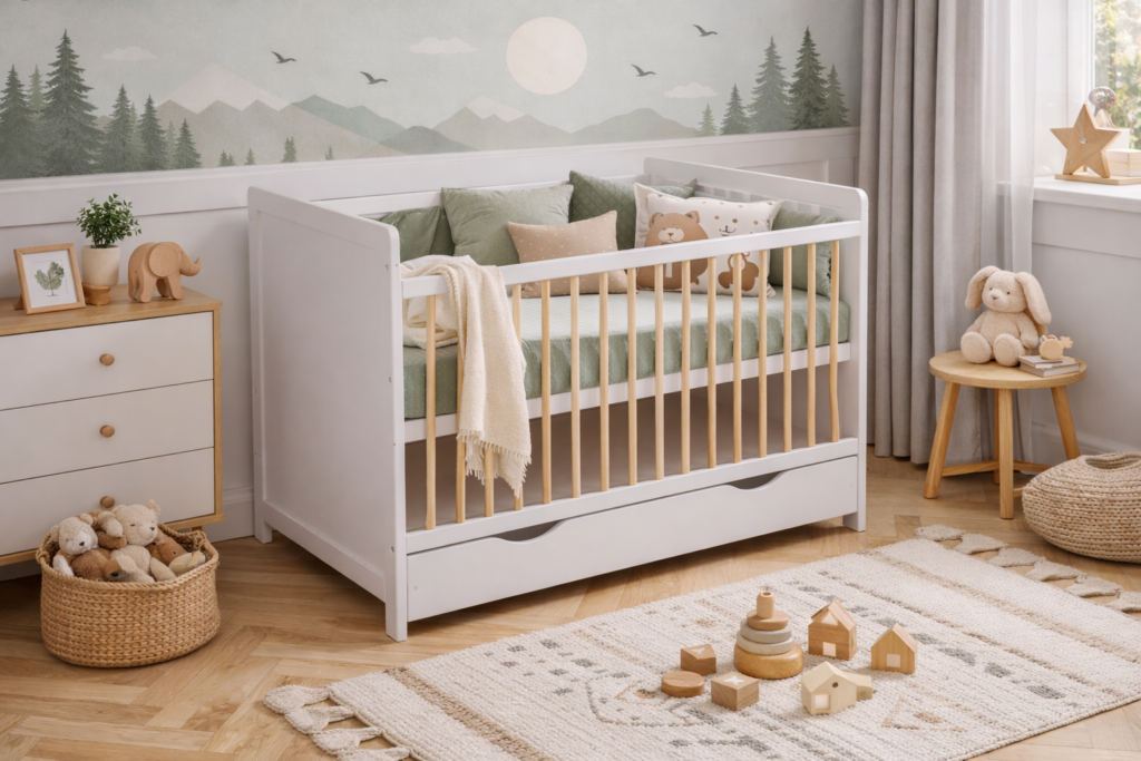 Habitación infantil con cuna