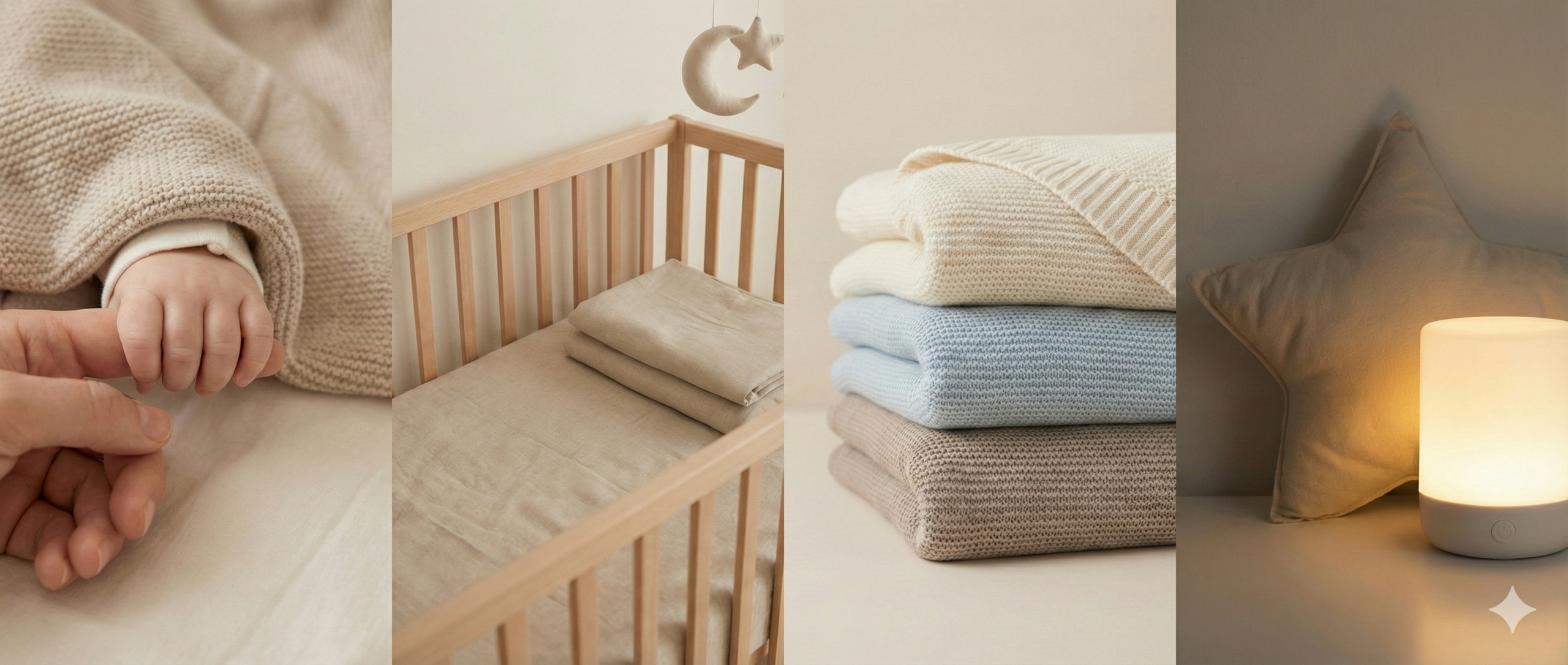 Entorno de sueño seguro y cómodo para bebés: luz, temperatura y textiles